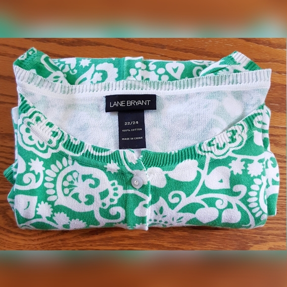 Lane Bryant Cardigan 22/24 Light Cotton Sweater - Picture 4 of 4